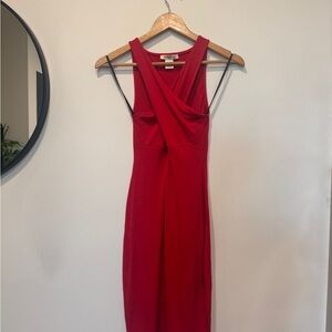 Arden B Red Midi Dress